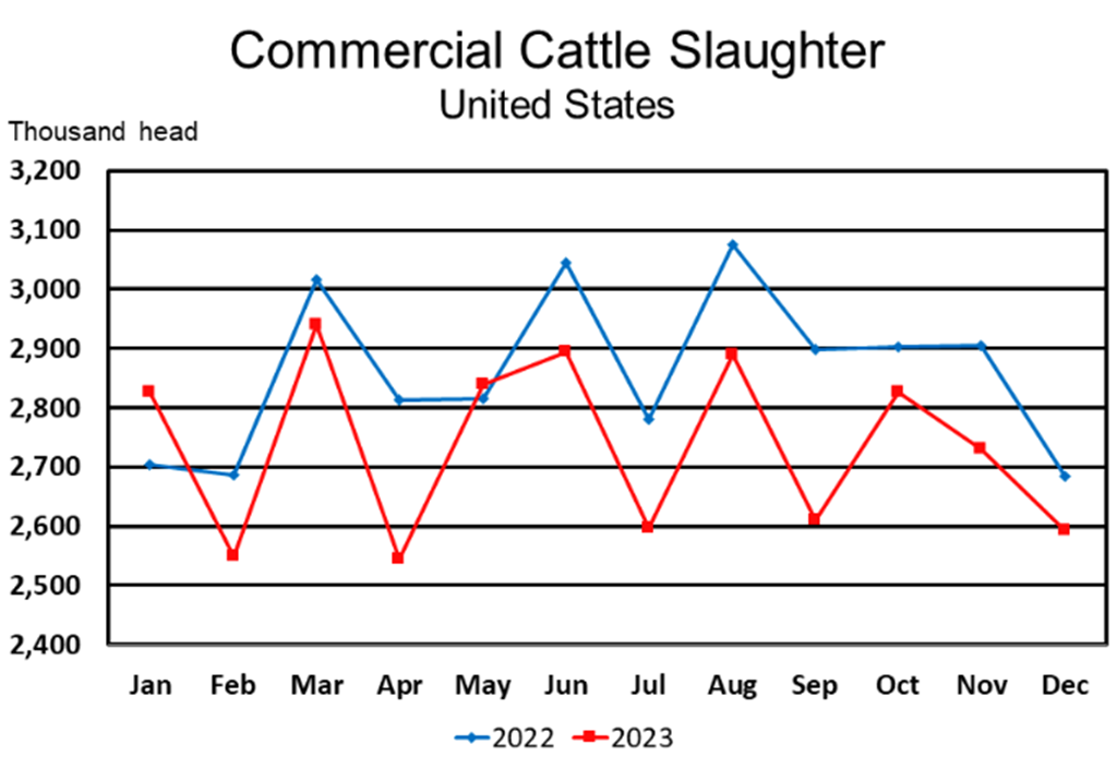 January USDA Livestock Slaughter Report