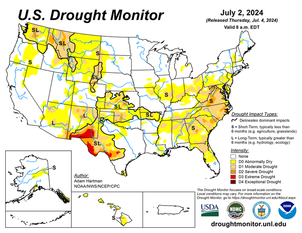 18.67% of the Lower 48 States are in Drought